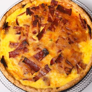 Bacon Cheddar Quiche - Large