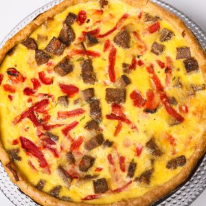 Turkey Sausage & Mozzarella Quiche - Large
