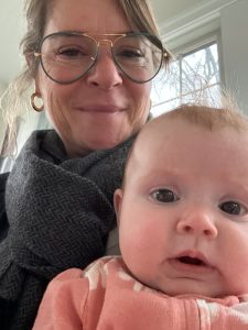 grandmother with baby